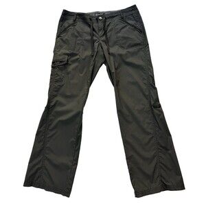 REI Womens Cargo Hiking Pants 10 Petite Dark Gray Nylon Lightweight Roll Up